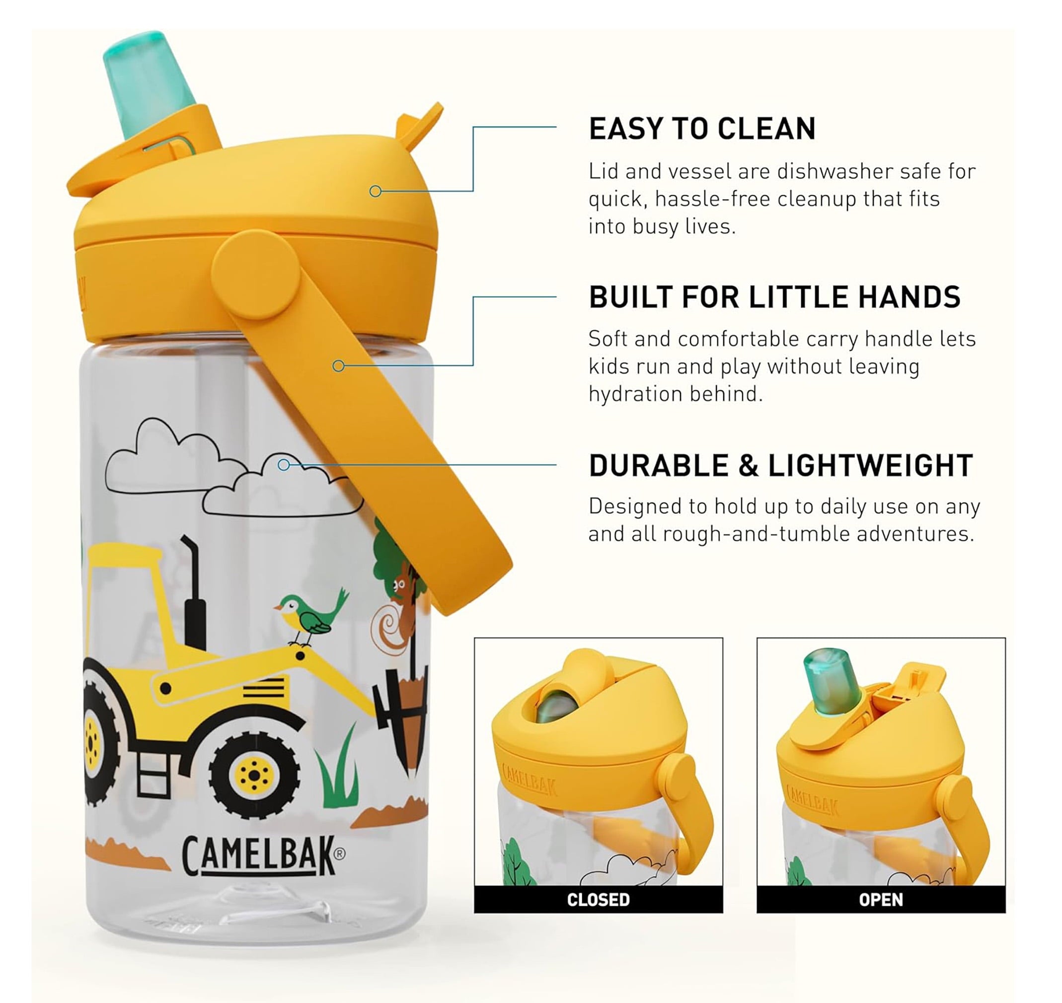 Camelbak Thrive™ Flip Straw Kids 14oz Bottle, Friendly Forest CWB0