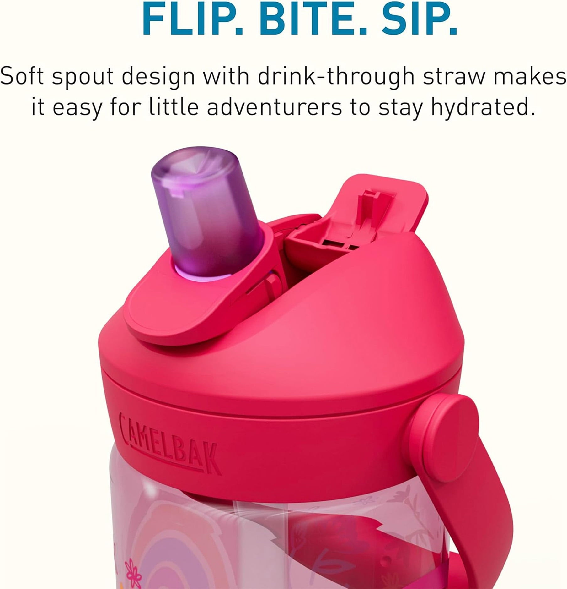 Camelbak Thrive™ Flip Straw Kids 14oz Bottle, Friendly Forest CWB0
