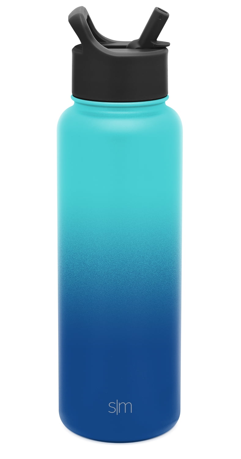 Simple Modern Summit Water Bottle Straw Lid Vacuum Insulated Stainless Steel Bottle | 18 fl oz 3NMA