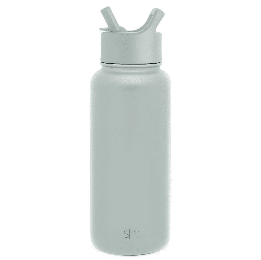Simple Modern Summit 32oz Stainless Steel Water Bottle with Straw Lid Seaglass Sage Q7JB