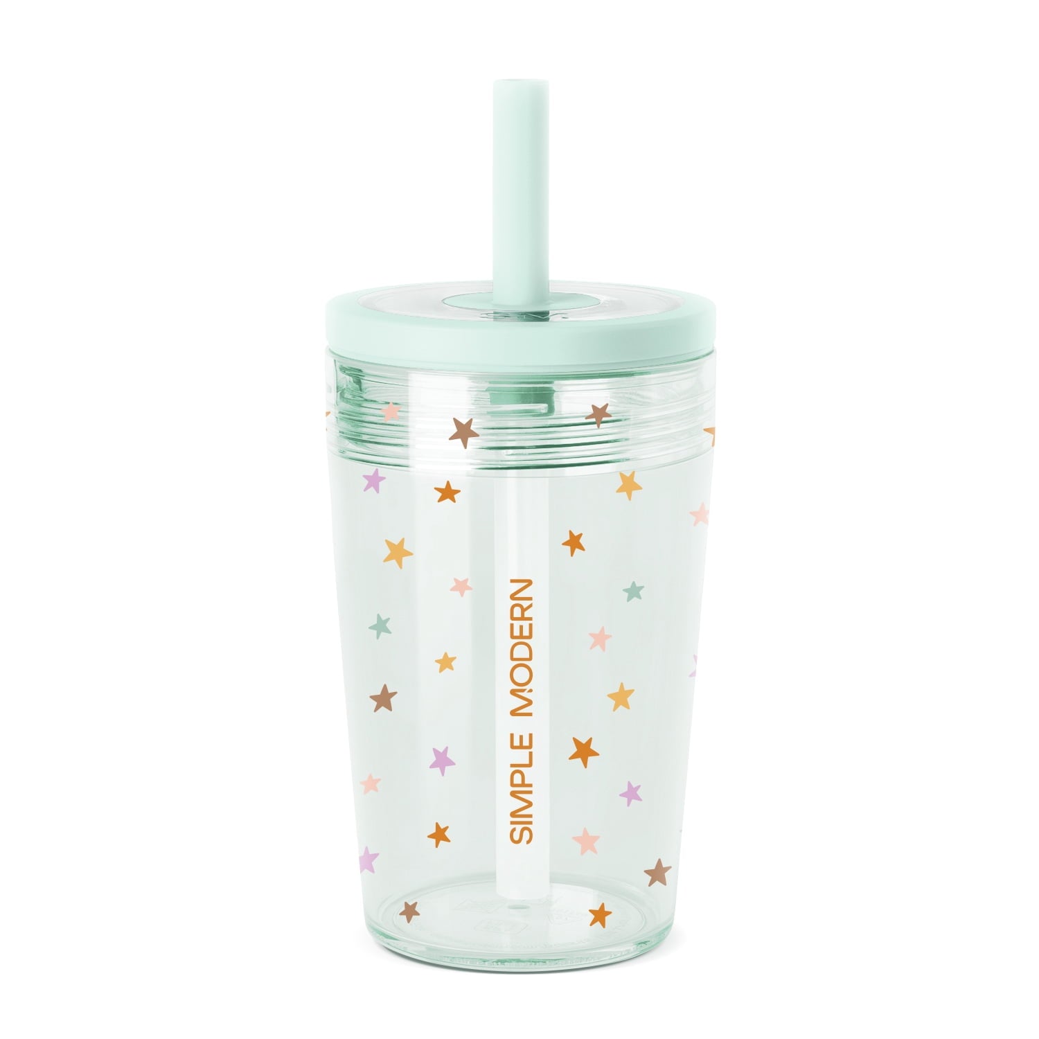 Simple Modern 12 fl oz Tritan Plastic Junior Tumbler with Silicone Straw Lid for Toddlers | Stars BBU4