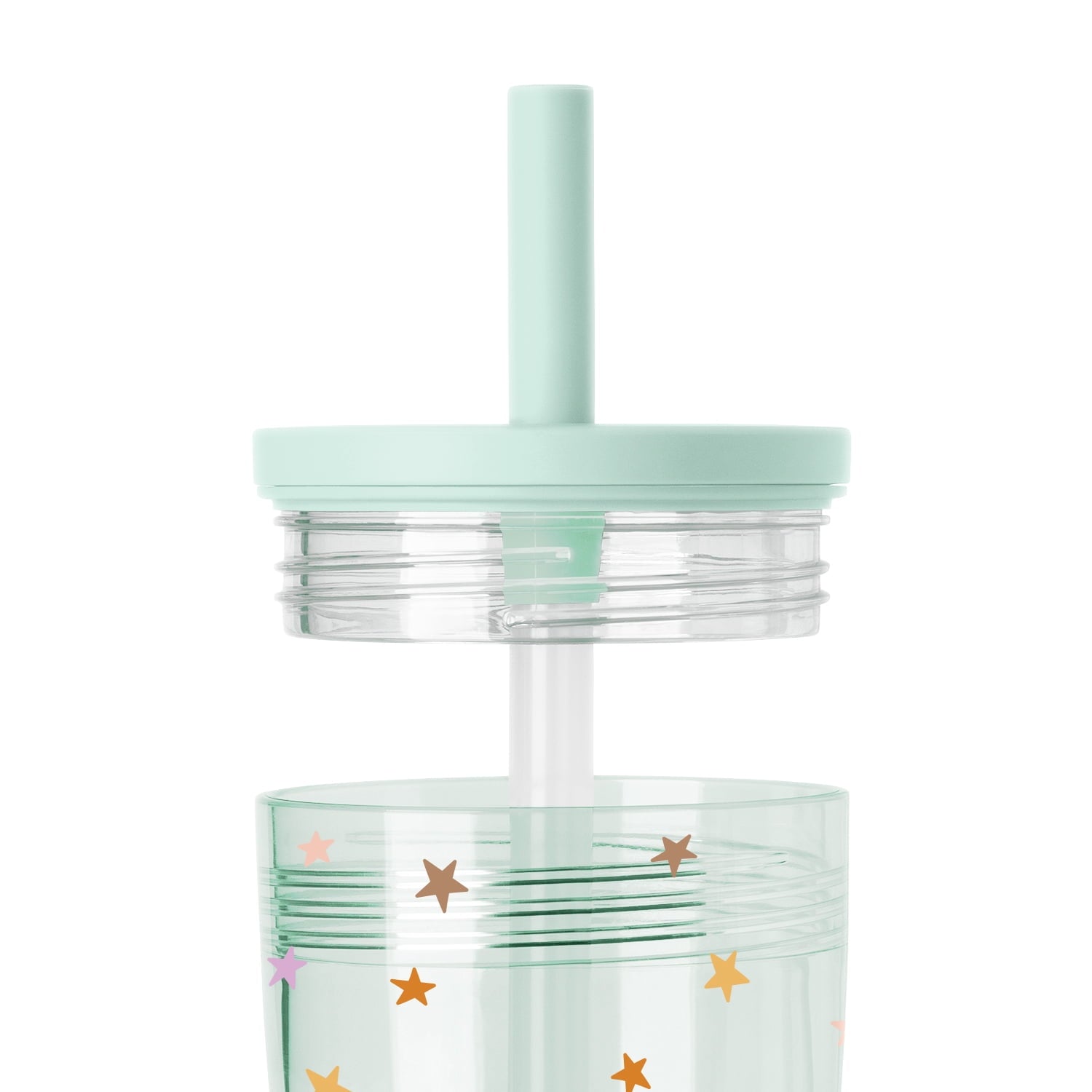 Simple Modern 12 fl oz Tritan Plastic Junior Tumbler with Silicone Straw Lid for Toddlers | Stars BBU4