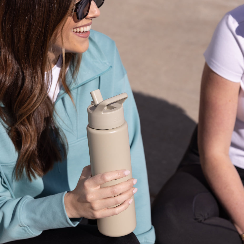 Simple Modern 30 fl oz Insulated Stainless Steel Summit Wide Mouth Water Bottle with Straw Lid | Slumberland S514