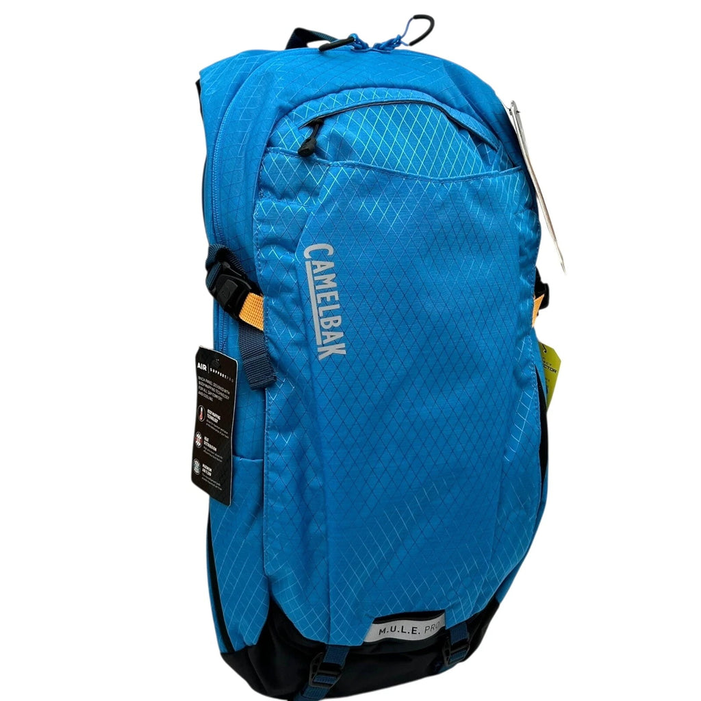 CAMELBAK M.U.L.E Pro 14L Bike Hydration Backpack 100 oz, Ibiza Blue/Orange NM6K