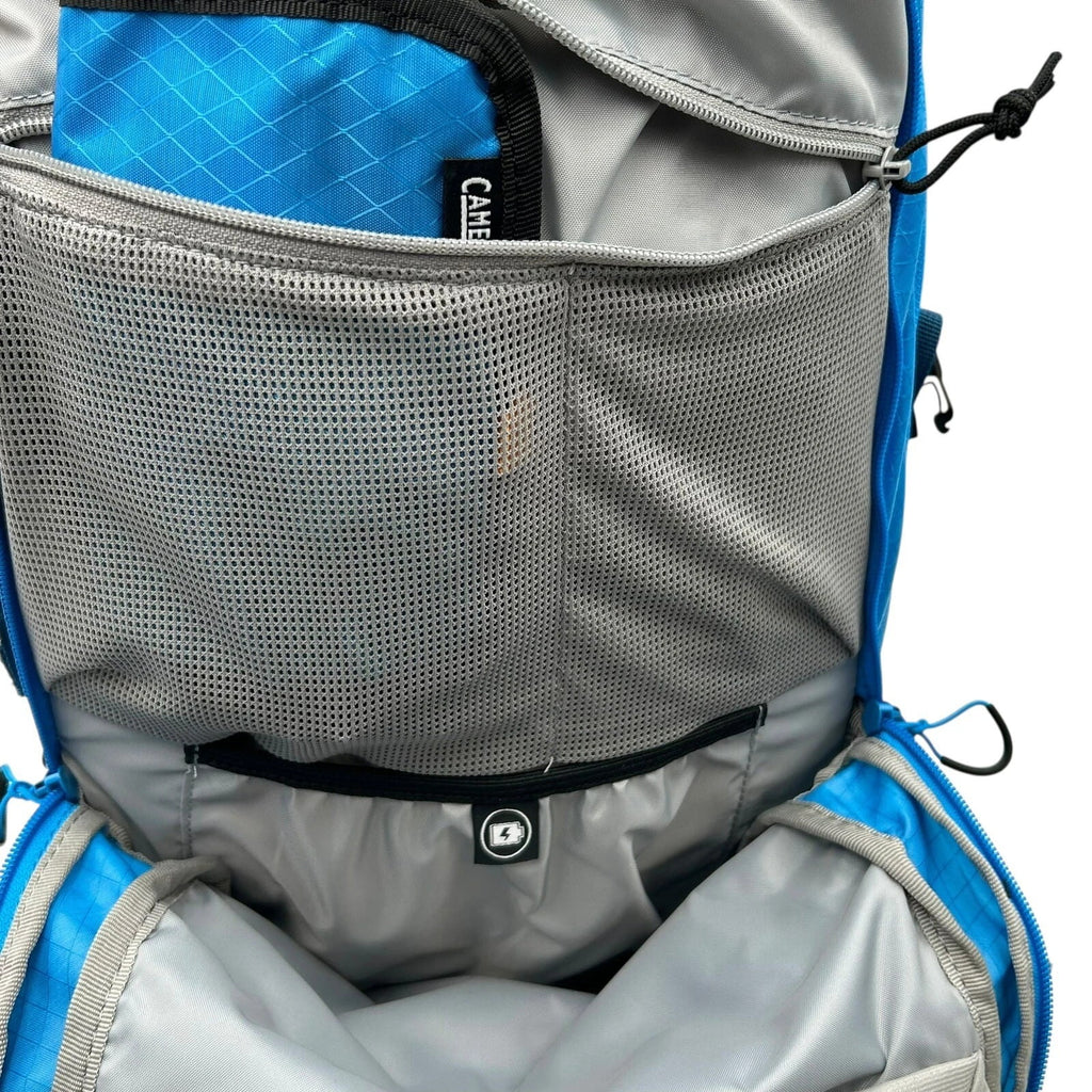 CAMELBAK M.U.L.E Pro 14L Bike Hydration Backpack 100 oz, Ibiza Blue/Orange NM6K