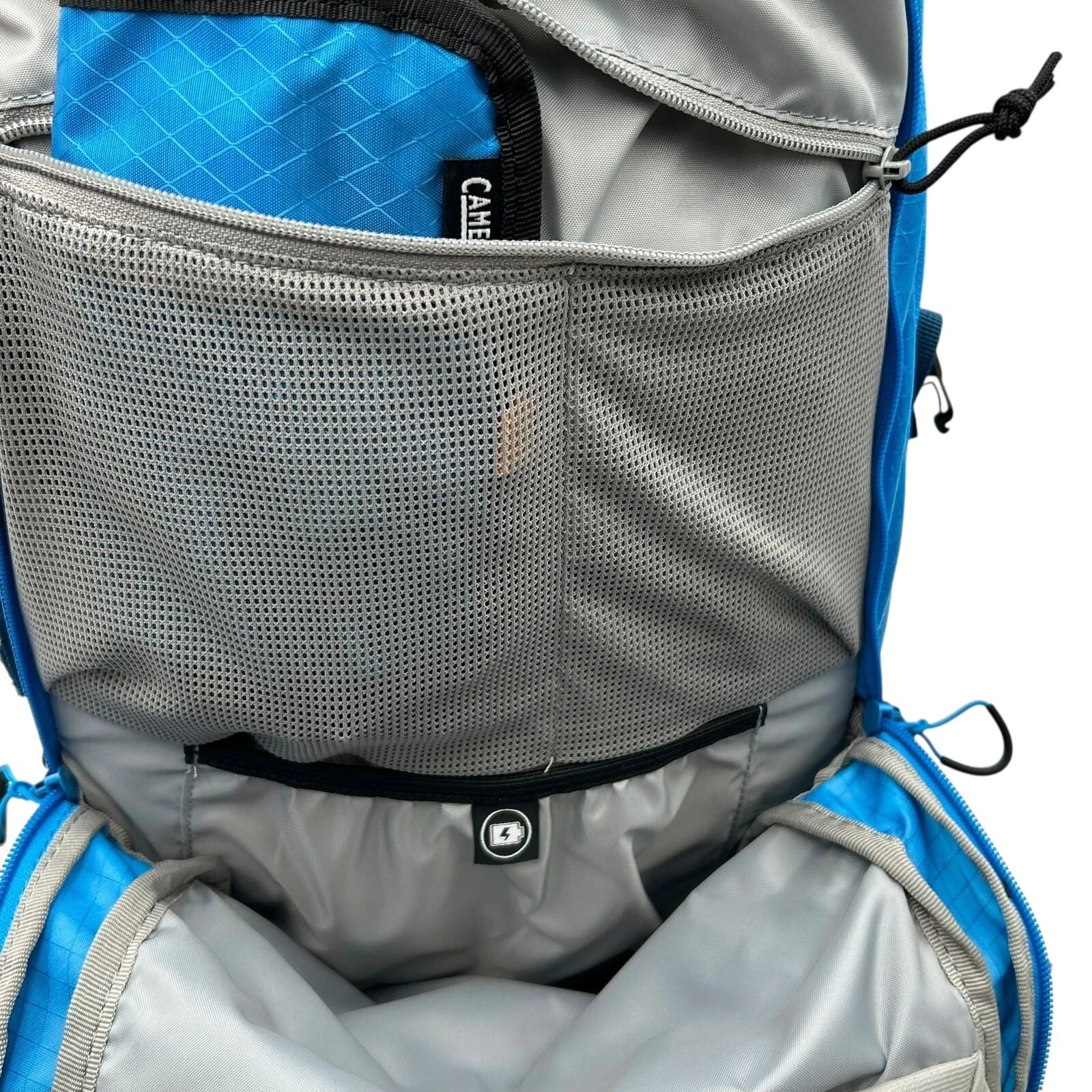 CAMELBAK M.U.L.E Pro 14L Bike Hydration Backpack 100 oz, Ibiza Blue/Orange NM6K