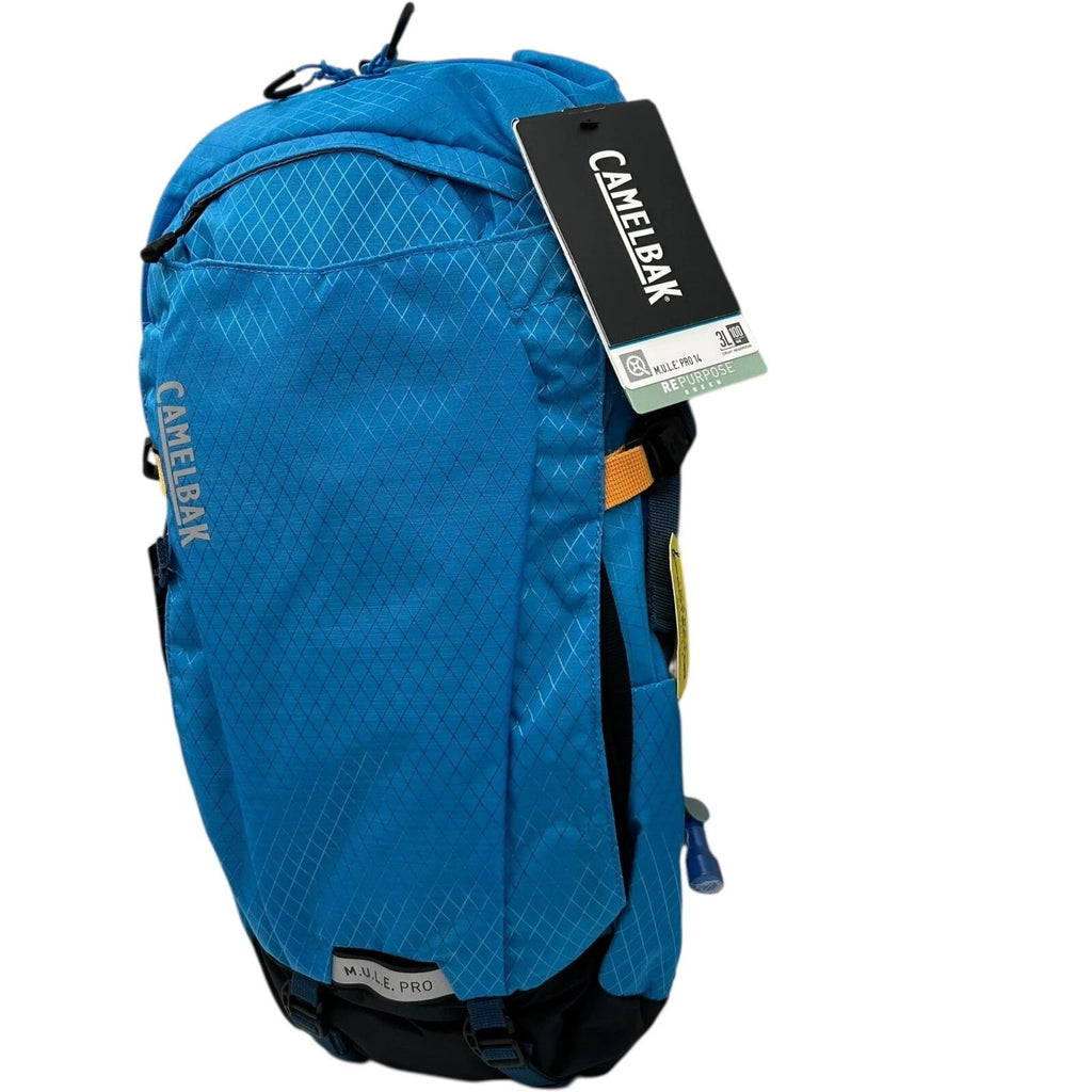 CAMELBAK M.U.L.E Pro 14L Bike Hydration Backpack 100 oz, Ibiza Blue/Orange NM6K