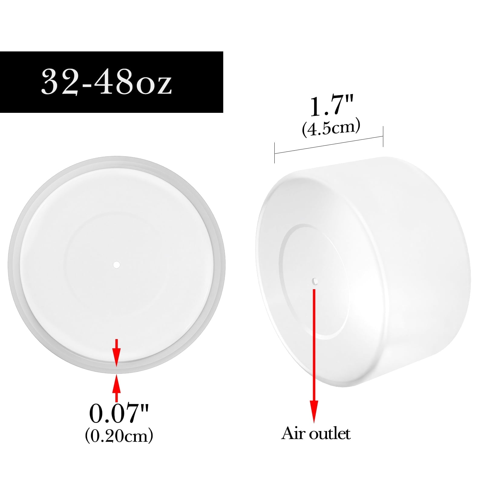 Linkidea 2 Pack Water Bottle Boot Compatible with Nalgene Sustain Wide Mouth 32oz/48oz, Narrow Mouth 32oz, Silicone Anti-Slip Bottle Bottom Bumper Protector (Clear White) 7T6K