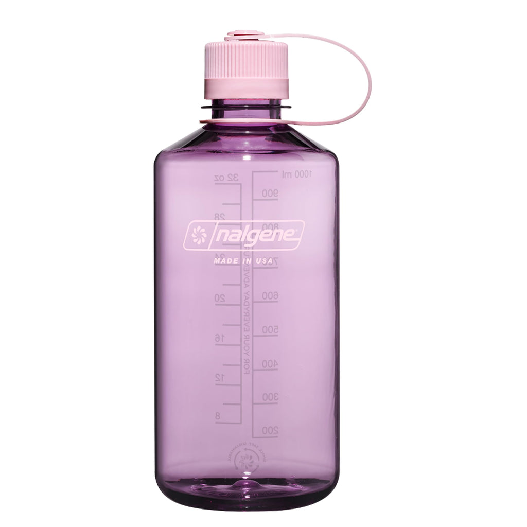 Nalgene Sustain Tritan BPA-Free Water Bottle Made with Material Derived from 50% Plastic Waste (using ISCC certified mass balance), 32 OZ, Narrow Mouth, Cherry Blossom BQB8