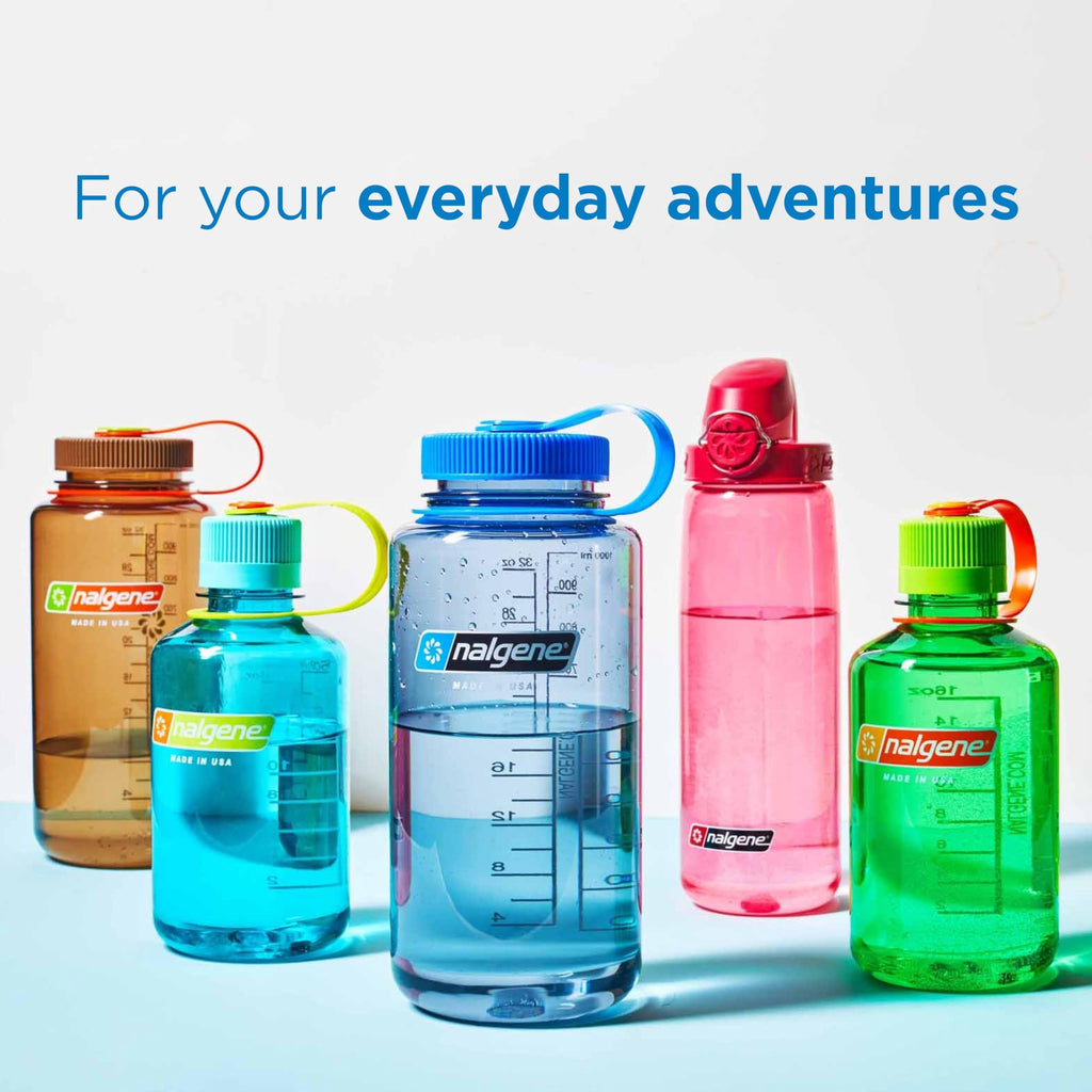 Nalgene Sustain Tritan BPA-Free Water Bottle Made with Material Derived from 50% Plastic Waste (using ISCC certified mass balance), 32 OZ, Narrow Mouth, Cherry Blossom BQB8