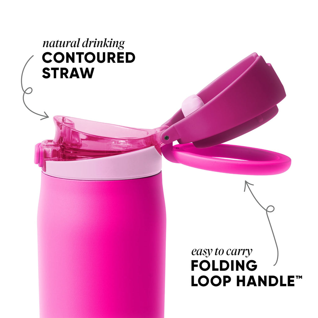 Simple Modern 24oz Mesa Loop Water Bottle with Covered Spout | Pink Champagne 6M96