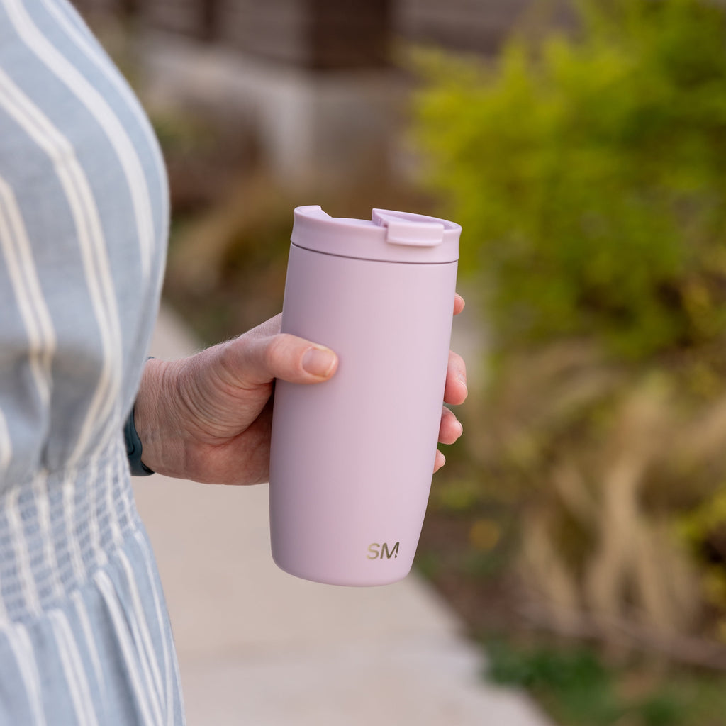 Simple Modern 16 fl oz Insulated Stainless Steel Voyager Coffee Tumbler with Insulated Flip Lid 5UBE