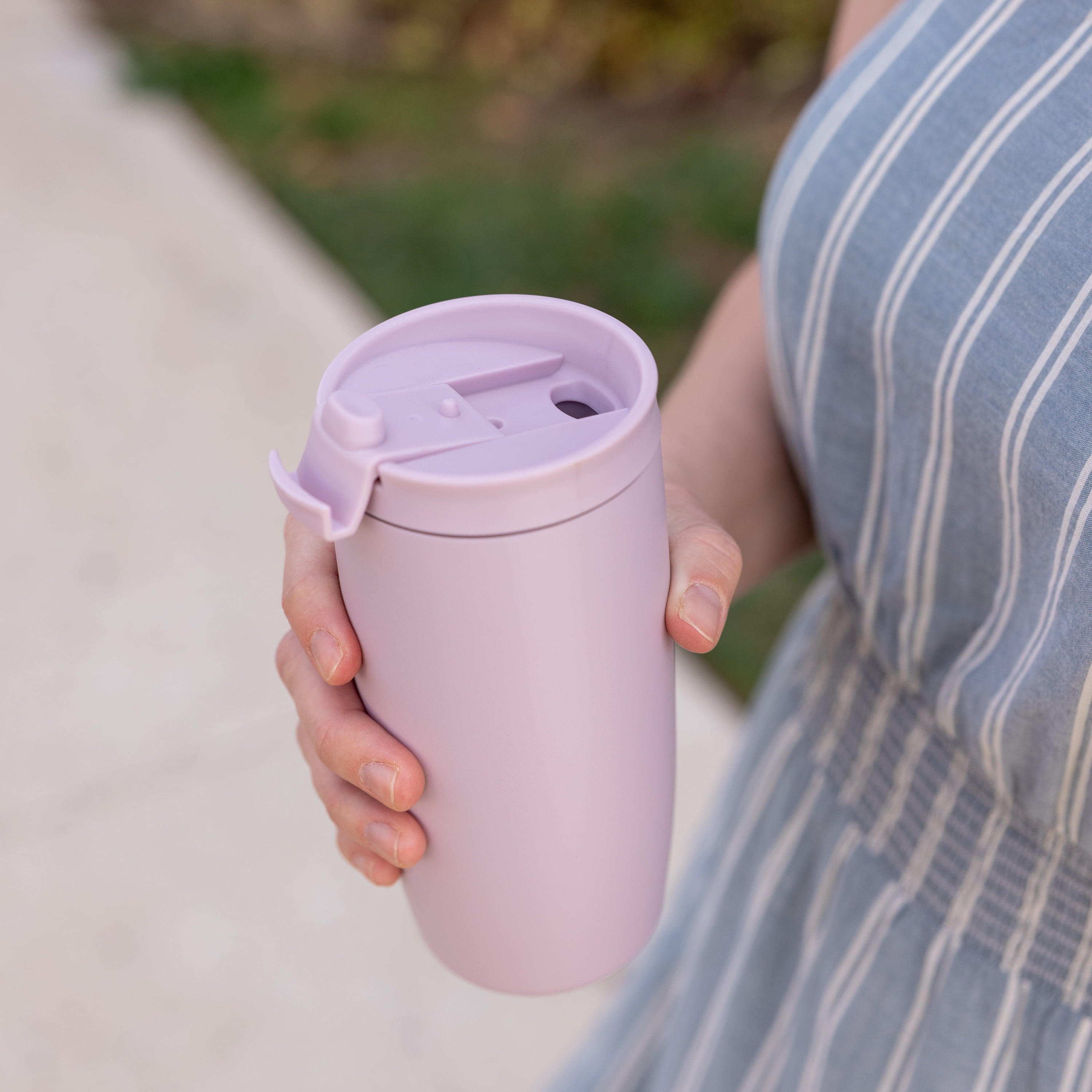Simple Modern 16 fl oz Insulated Stainless Steel Voyager Coffee Tumbler with Insulated Flip Lid 5UBE