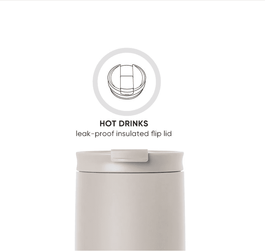 Simple Modern 16 fl oz Insulated Stainless Steel Voyager Coffee Tumbler with Insulated Flip Lid 5UBE