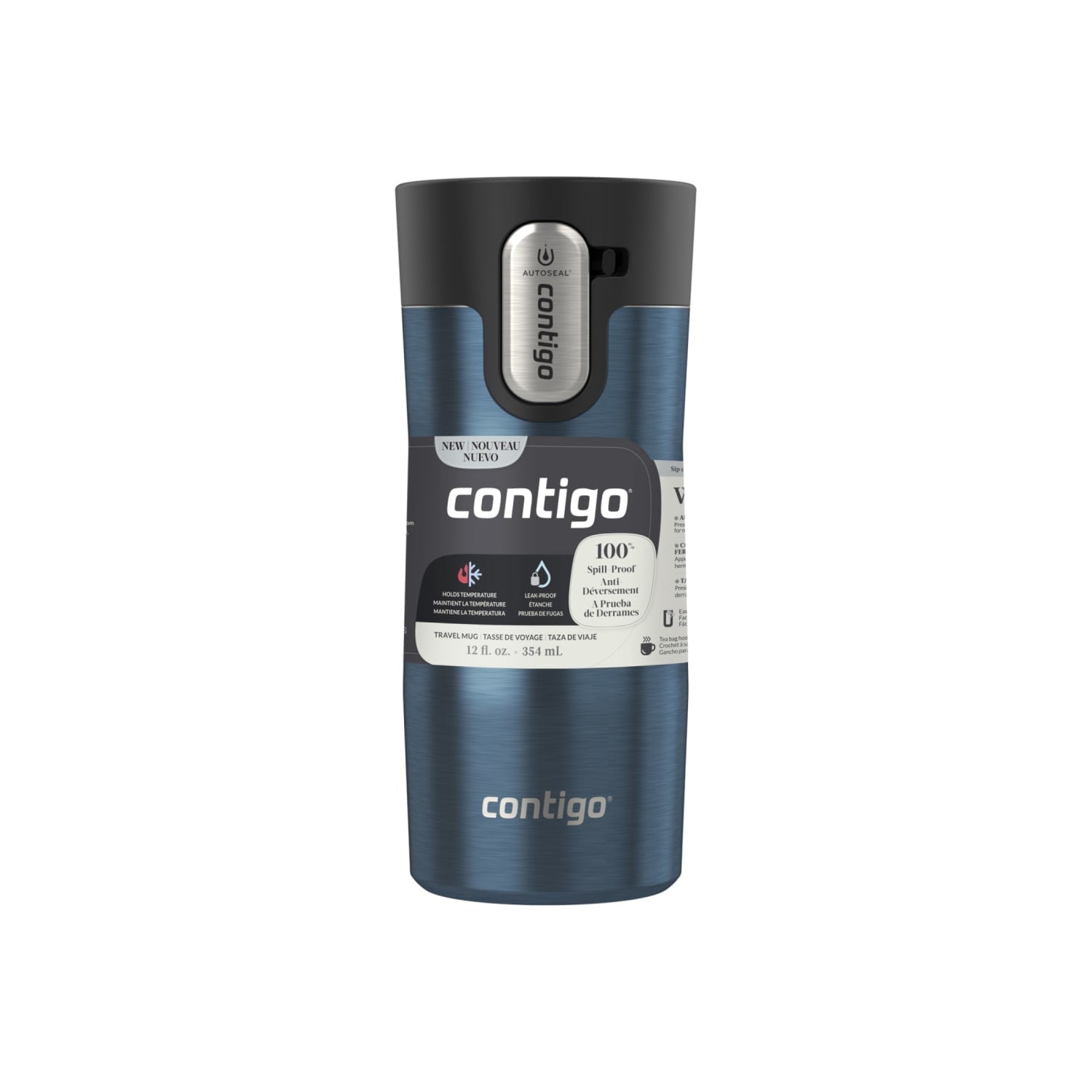 Contigo 12 oz. West Loop 3.0 Insulated Stainless Steel Travel Mug - Blueberry J67H