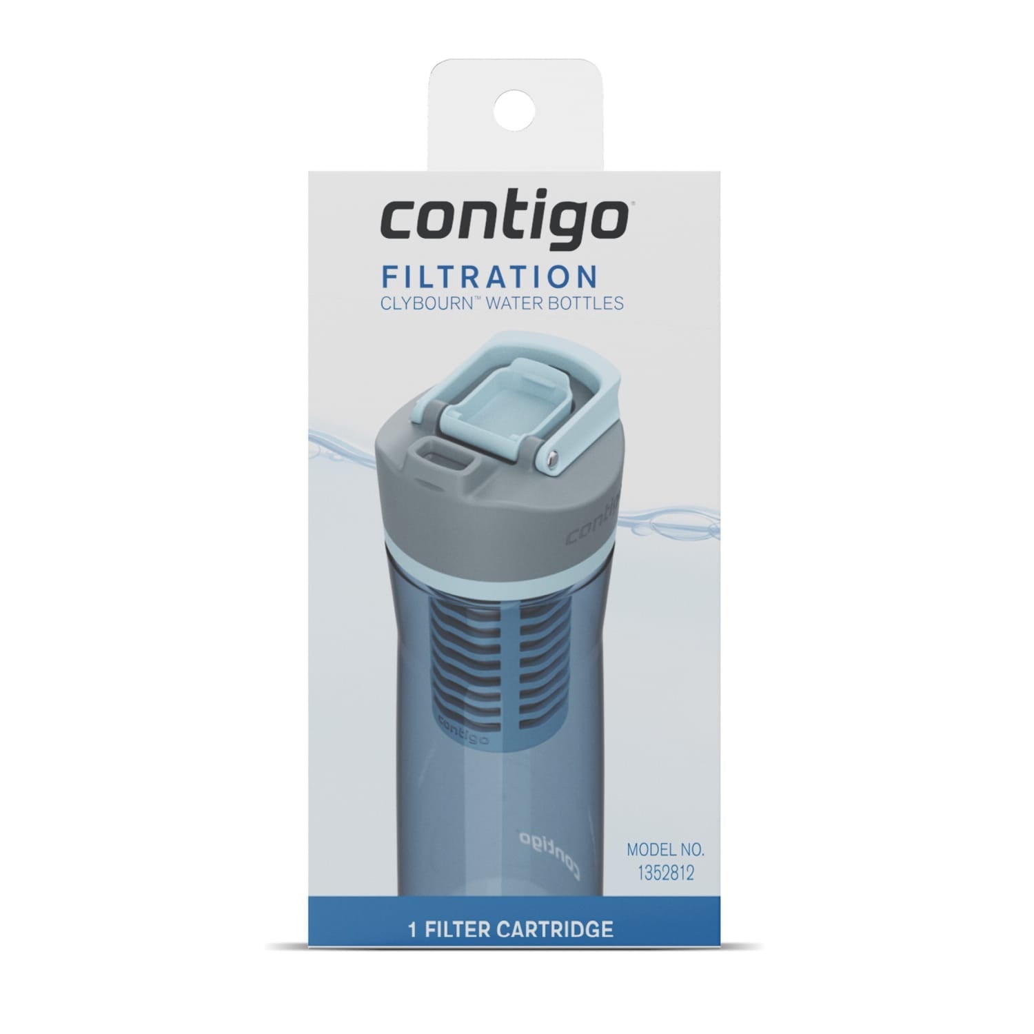 Contigo Clybourn FreeFlow Filter Water Bottle Replacement Filter, 1 Count 9YT2