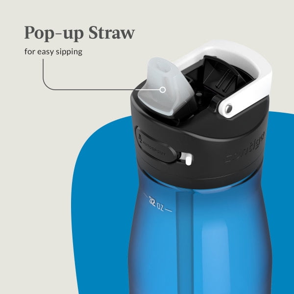 Contigo Ashland 2.0 32 oz Licorice BPA Free Water Bottle 715E