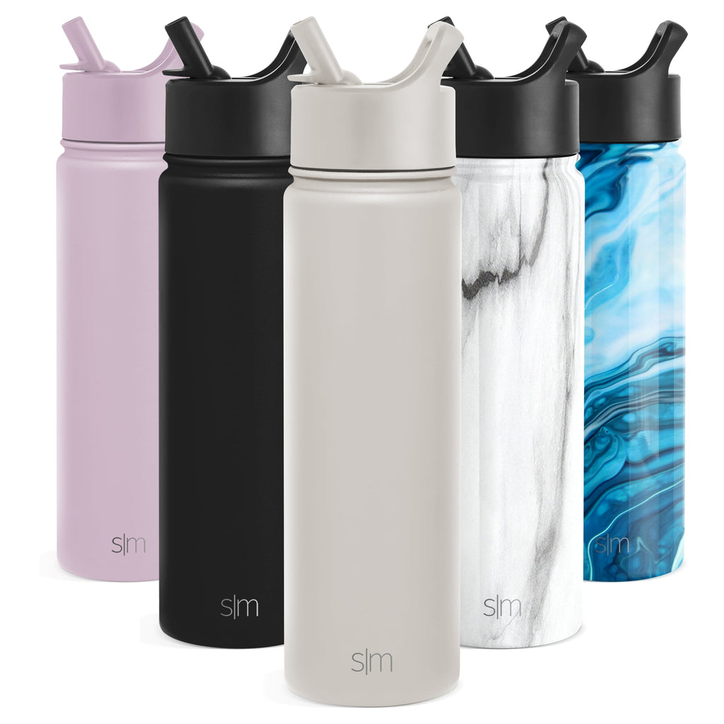 Simple Modern Summit Water Bottle Straw Lid Vacuum Insulated Stainless Steel Bottle | 22 fl oz 24MX