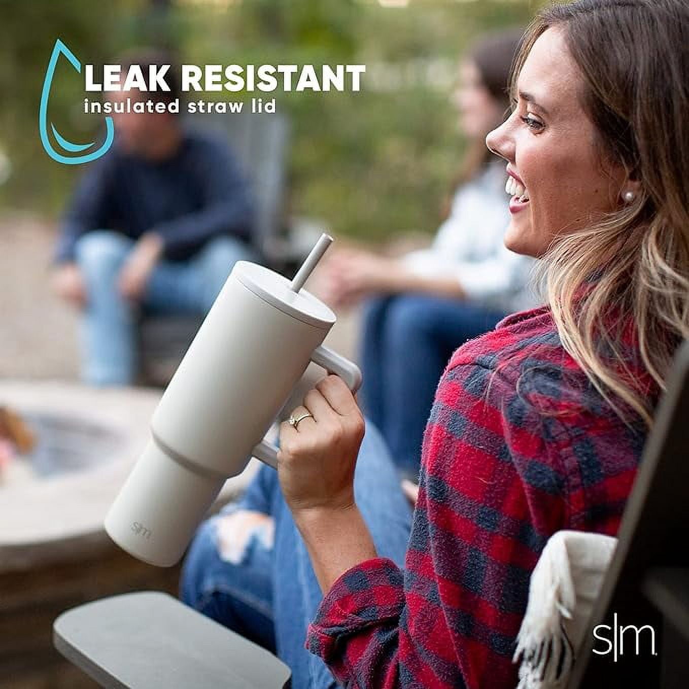 Simple Modern 40 fl oz Insulated Stainless Steel Trek Tumbler with Straw Lid | 80s Mix VCO2