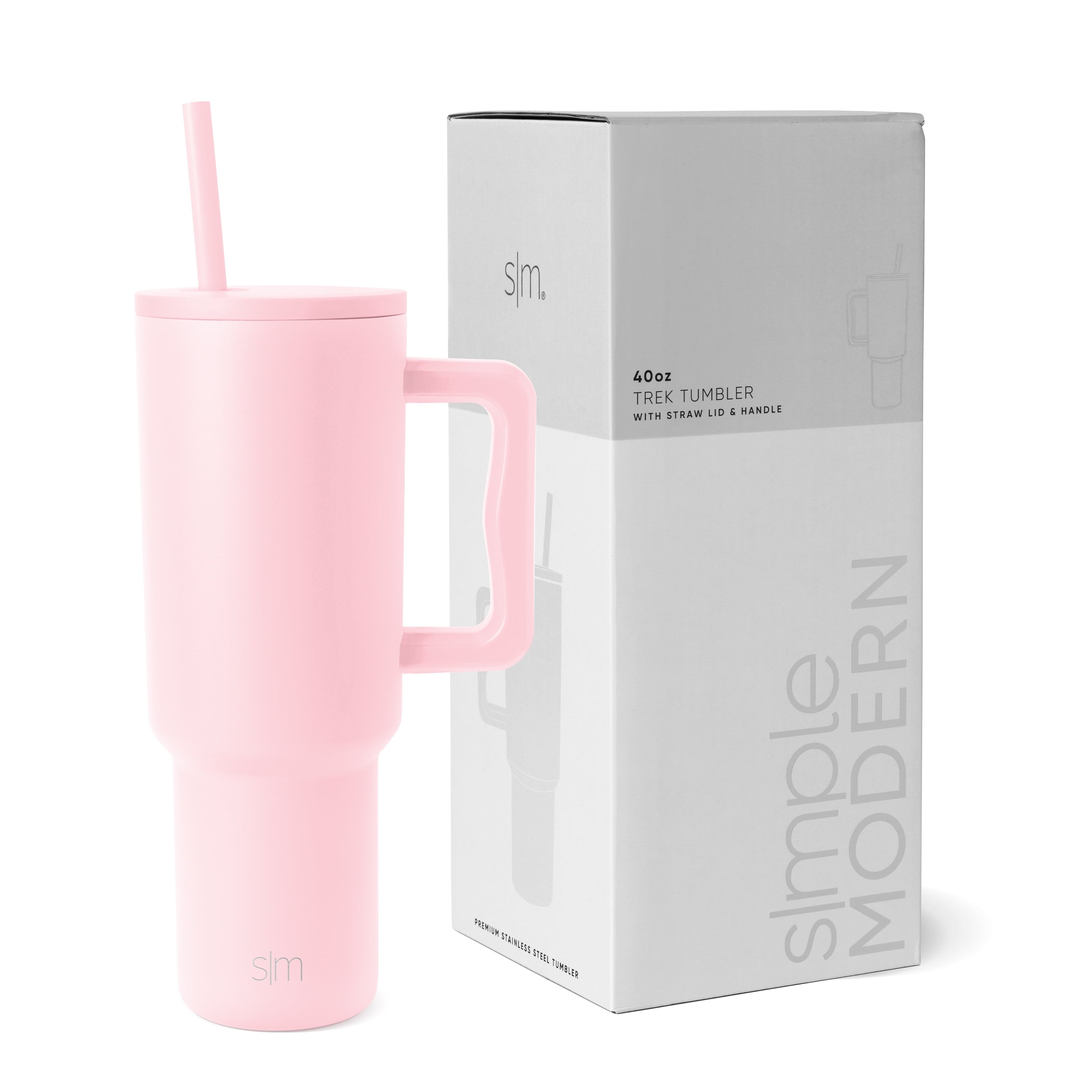 Simple Modern 40 fl oz Insulated Stainless Steel Trek Tumbler with Straw Lid | 80s Mix VCO2