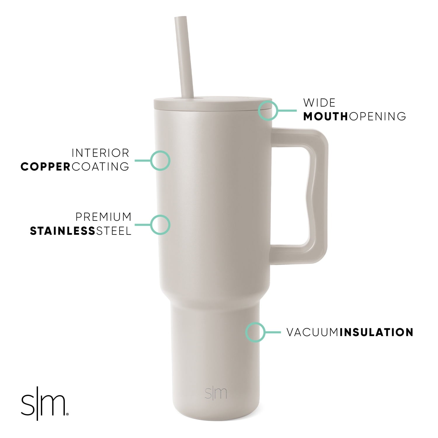 Simple Modern 40 fl oz Insulated Stainless Steel Trek Tumbler with Straw Lid | 80s Mix VCO2