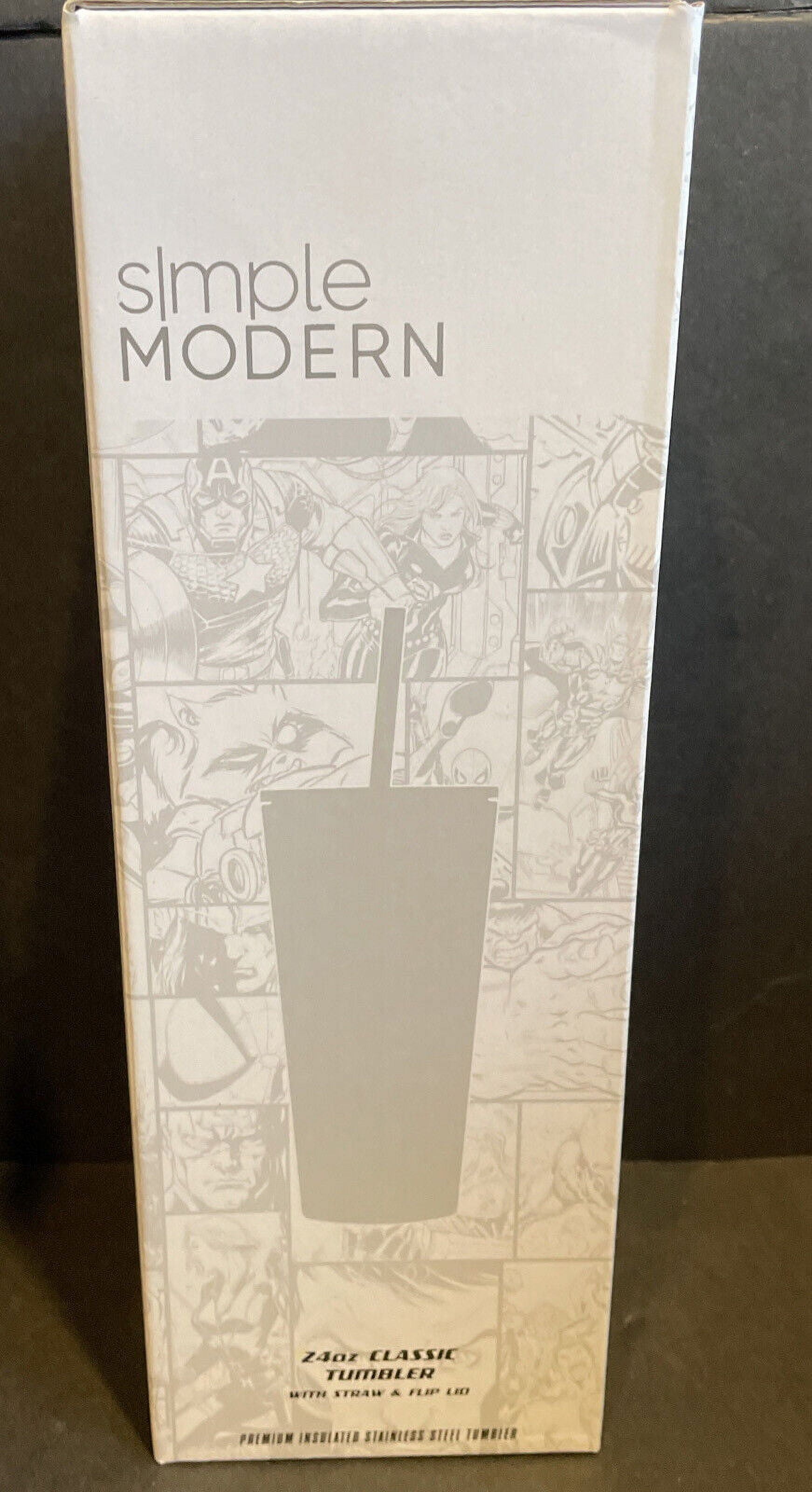 Simple Modern Insulated Iron Man Tony 24oz  Tumbler W/Flip Lid and Straw Lid T6LB