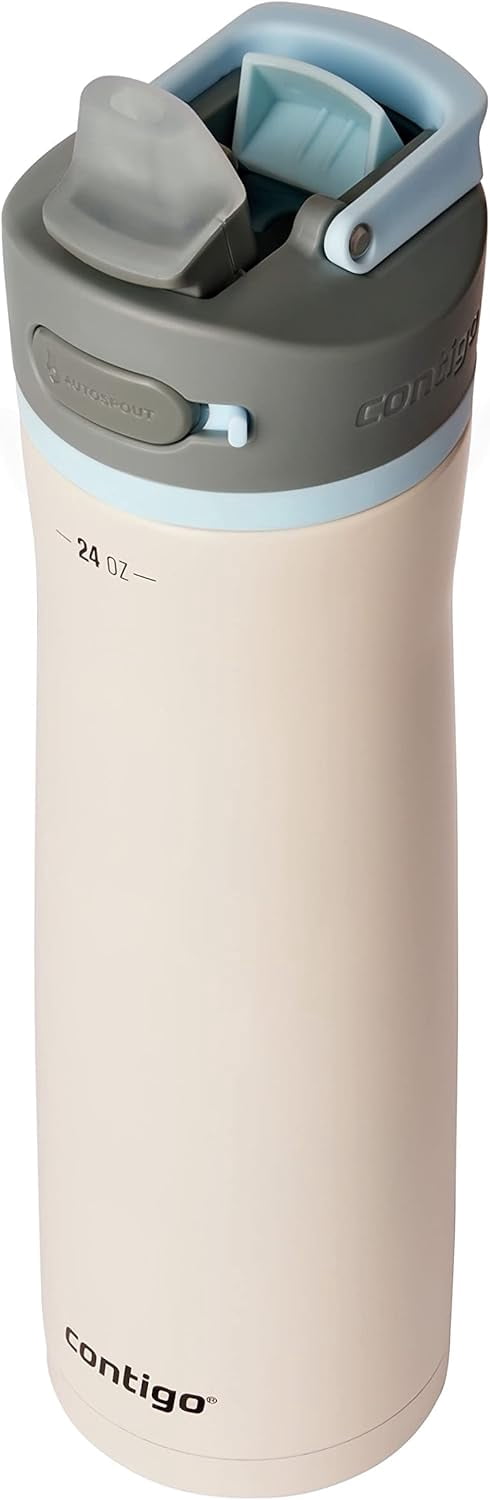 Contigo 24 oz. Wells Chill Stainless Steel Filter Water Bottle - Salt ECQ6