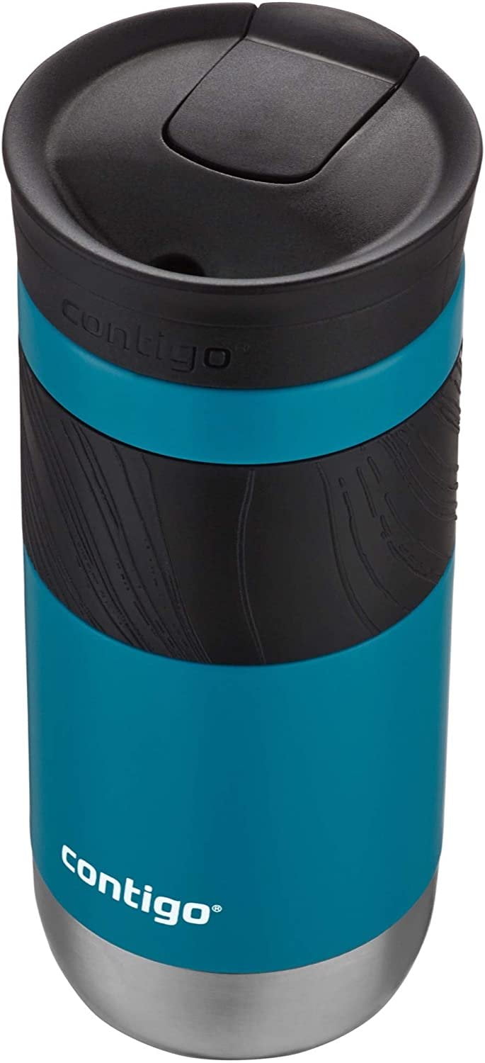 Contigo Byron 2.0 Stainless Steel Travel Mug with SNAPSEAL Lid and Grip, 20 oz, Sake &amp; Blue Corn, 2-Pack ICRC