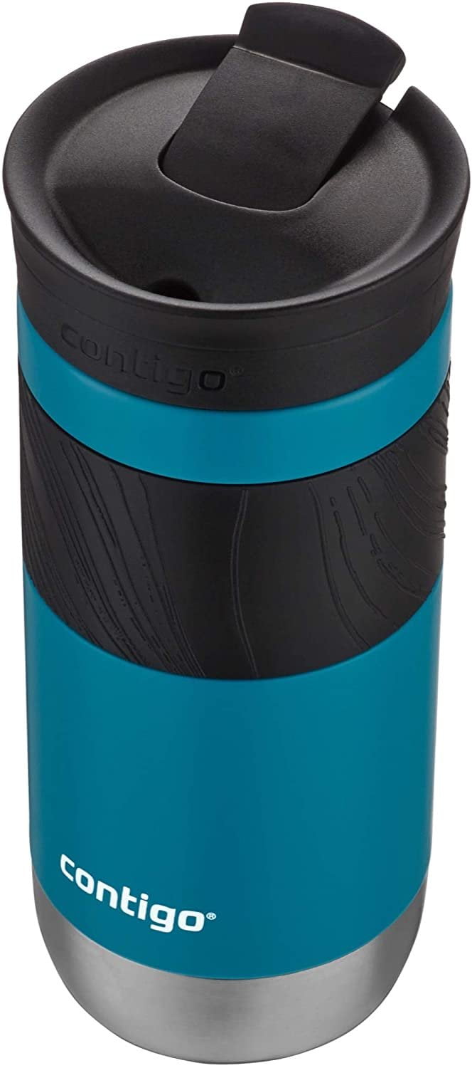 Contigo Byron 2.0 Stainless Steel Travel Mug with SNAPSEAL Lid and Grip, 20 oz, Sake &amp; Blue Corn, 2-Pack ICRC