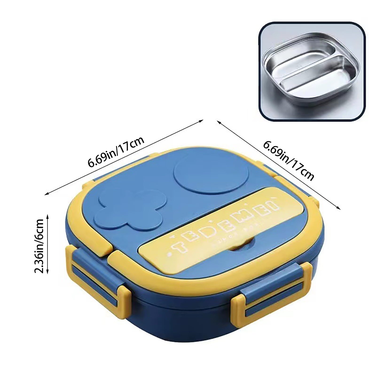 Clearance Items!Ymkly Kitchen Storage,Storage Box,Two Grid Stainless Steel Square Lunch Box ForTravel Office For Girls Boys Portable School Lunch Box Bento Thermal Food ,Contigo Coffee Travel Mug HGW1