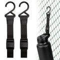 Linkidea 2 Pack Fence Hooks for Waterbottle, Compatible with Stanley, Nalgene, IRON FLASK with Handle Bottle &amp; Tumbler, S Shaped Hook Hanger Magnetic Buckle for Outdoor Sports Camping R6TO