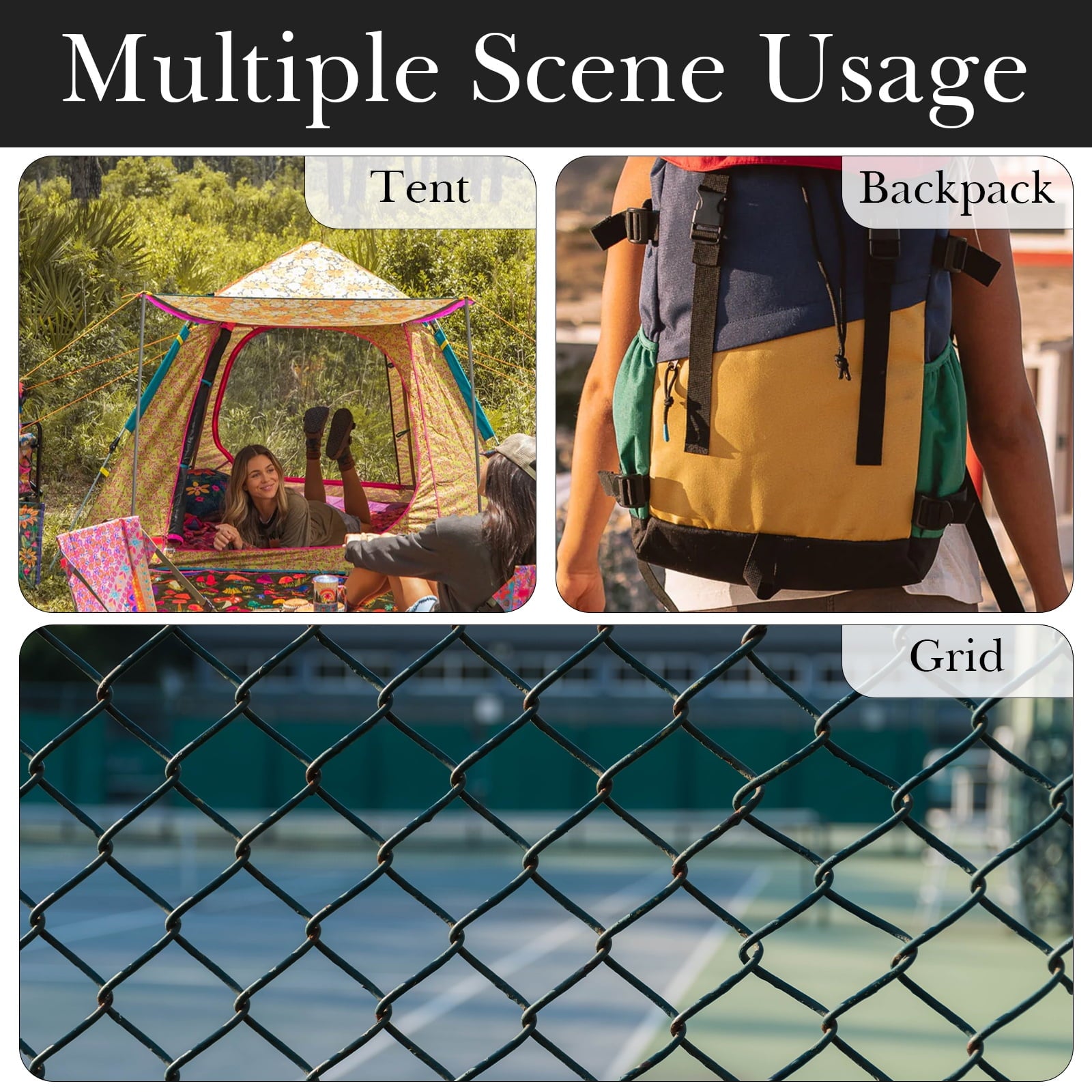 Linkidea 2 Pack Fence Hooks for Waterbottle, Compatible with Stanley, Nalgene, IRON FLASK with Handle Bottle &amp; Tumbler, S Shaped Hook Hanger Magnetic Buckle for Outdoor Sports Camping R6TO