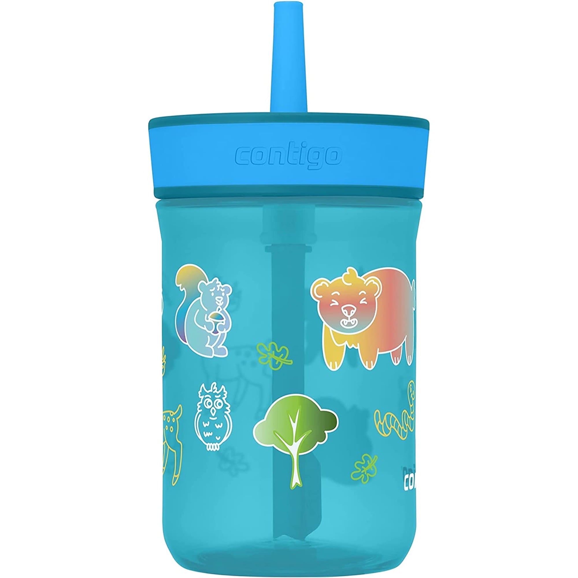 Contigo Kid's 14 oz. Leighton Tumbler with Straw - Juniper/Blue Forest 95GT