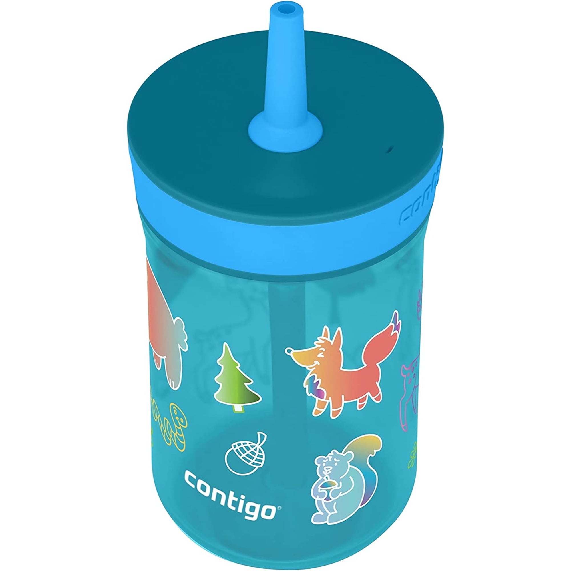 Contigo Kid's 14 oz. Leighton Tumbler with Straw - Juniper/Blue Forest 95GT