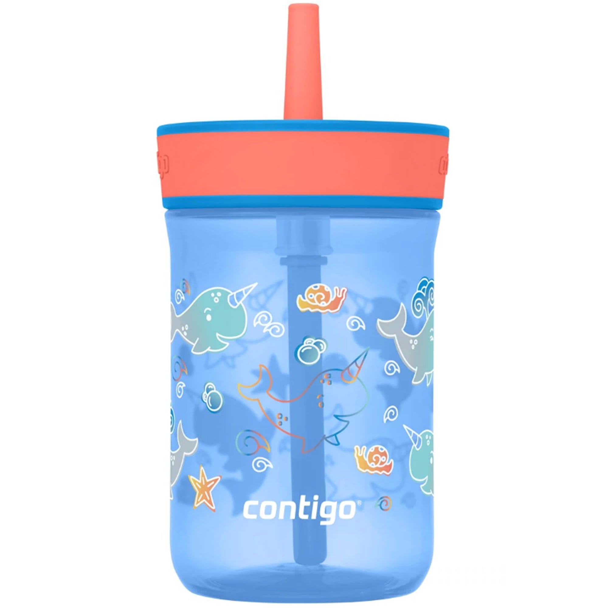Contigo Kid's 14 oz. Leighton Tumbler with Straw - Juniper/Blue Forest 95GT