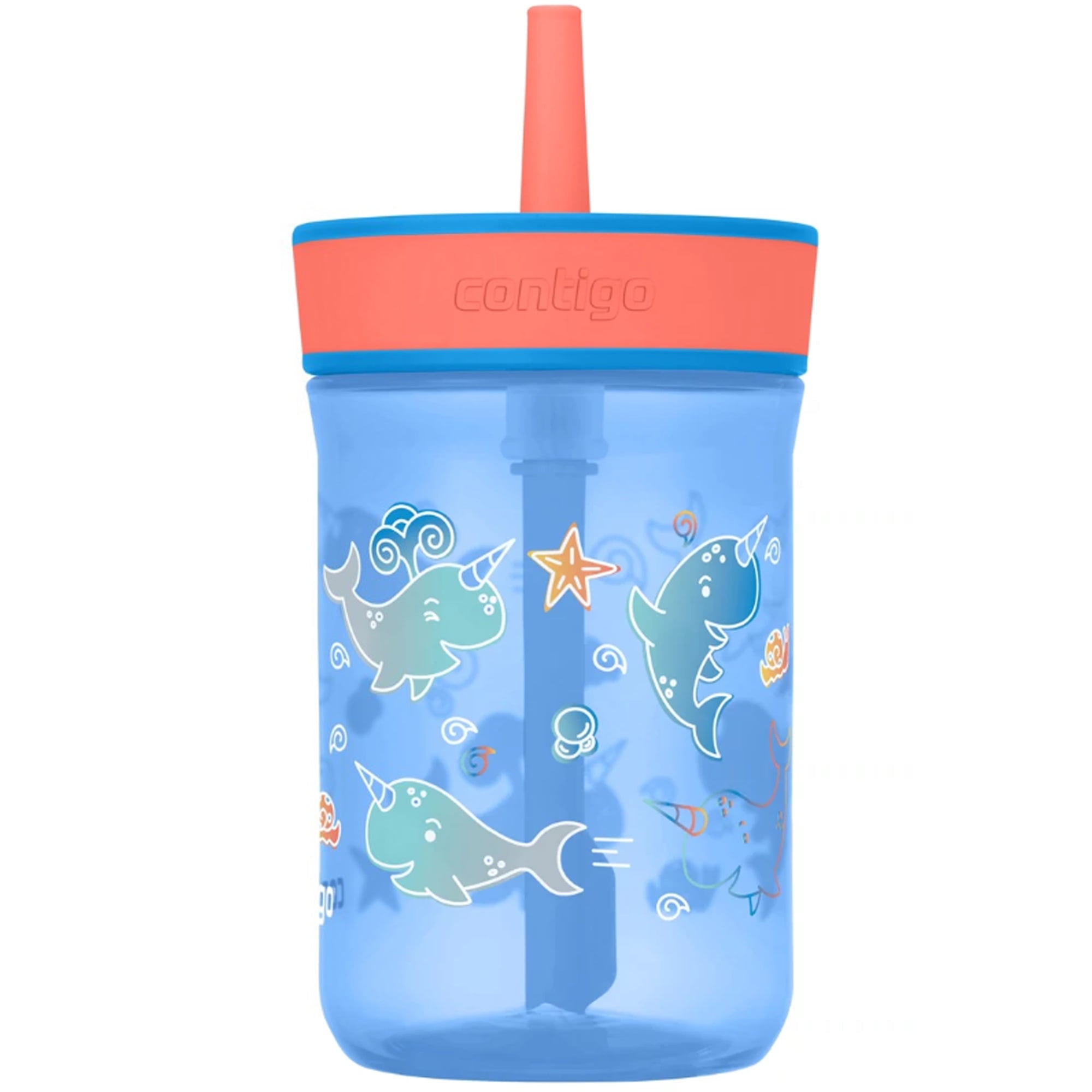 Contigo Kid's 14 oz. Leighton Tumbler with Straw - Juniper/Blue Forest 95GT