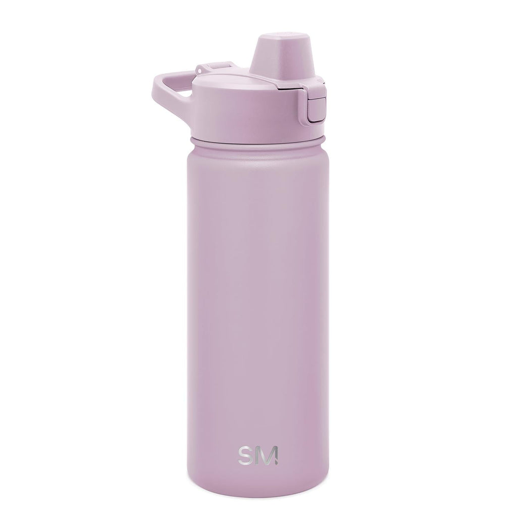 Simple Modern 18 fl oz Insulated Stainless Steel Summit Water Bottle with Covered Silicone Straw Lid | Sweet Taffy C5MR