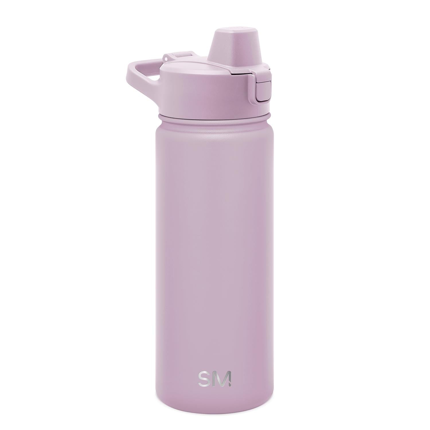 Simple Modern 18 fl oz Insulated Stainless Steel Summit Water Bottle with Covered Silicone Straw Lid | Sweet Taffy C5MR