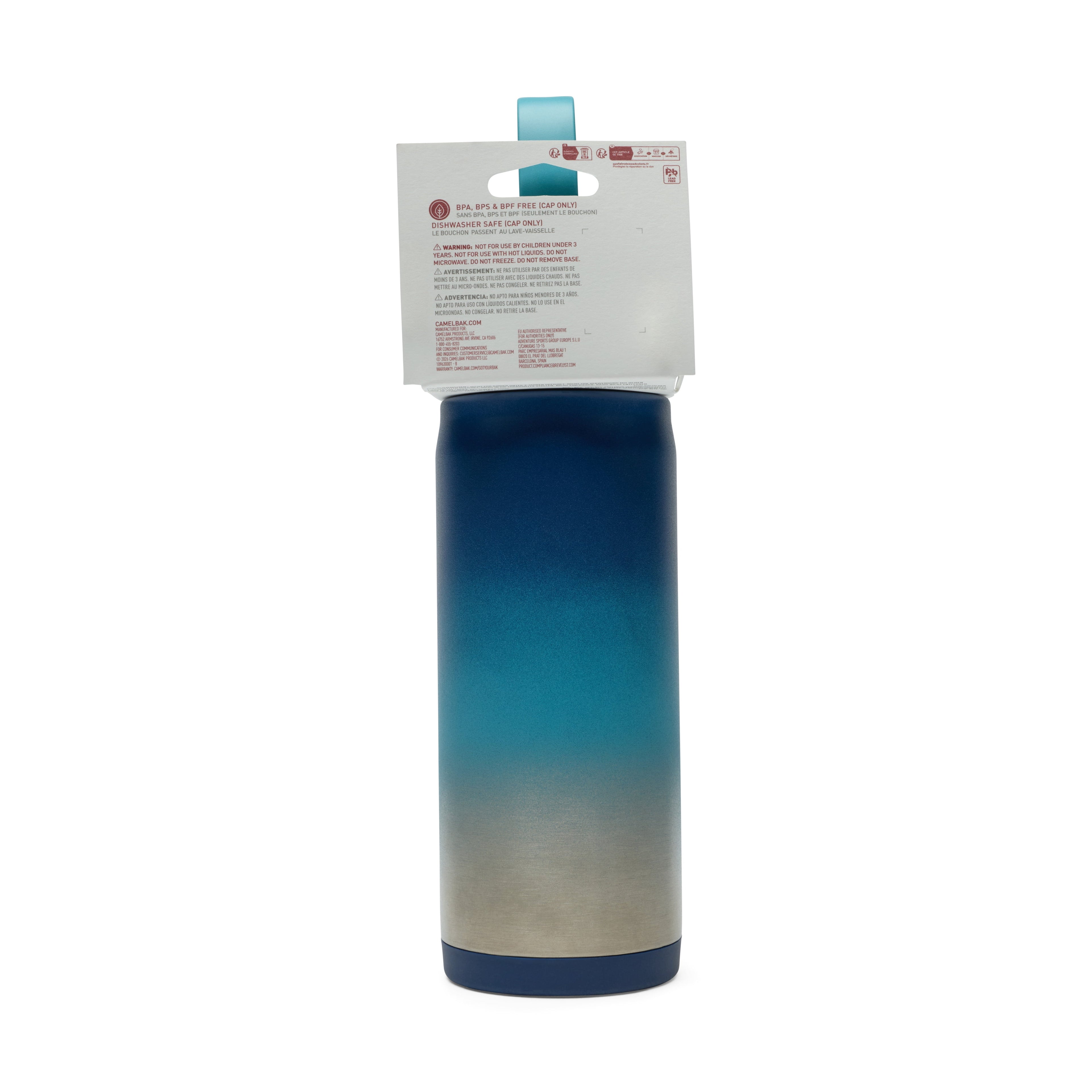 Camelbak Thrive Chug 16oz Stainless Bottle, Blue Haze 9P3K