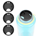 Linkidea 4 Pack Water Bottle Silicone Splashguard Compatible with Nalgene Sustain Wide Mouth 32oz, Anti-Spill Splash Guard for Wide-Necked Bottles with 53mm Opening, Waterbottle Easy Sipper Z7XS