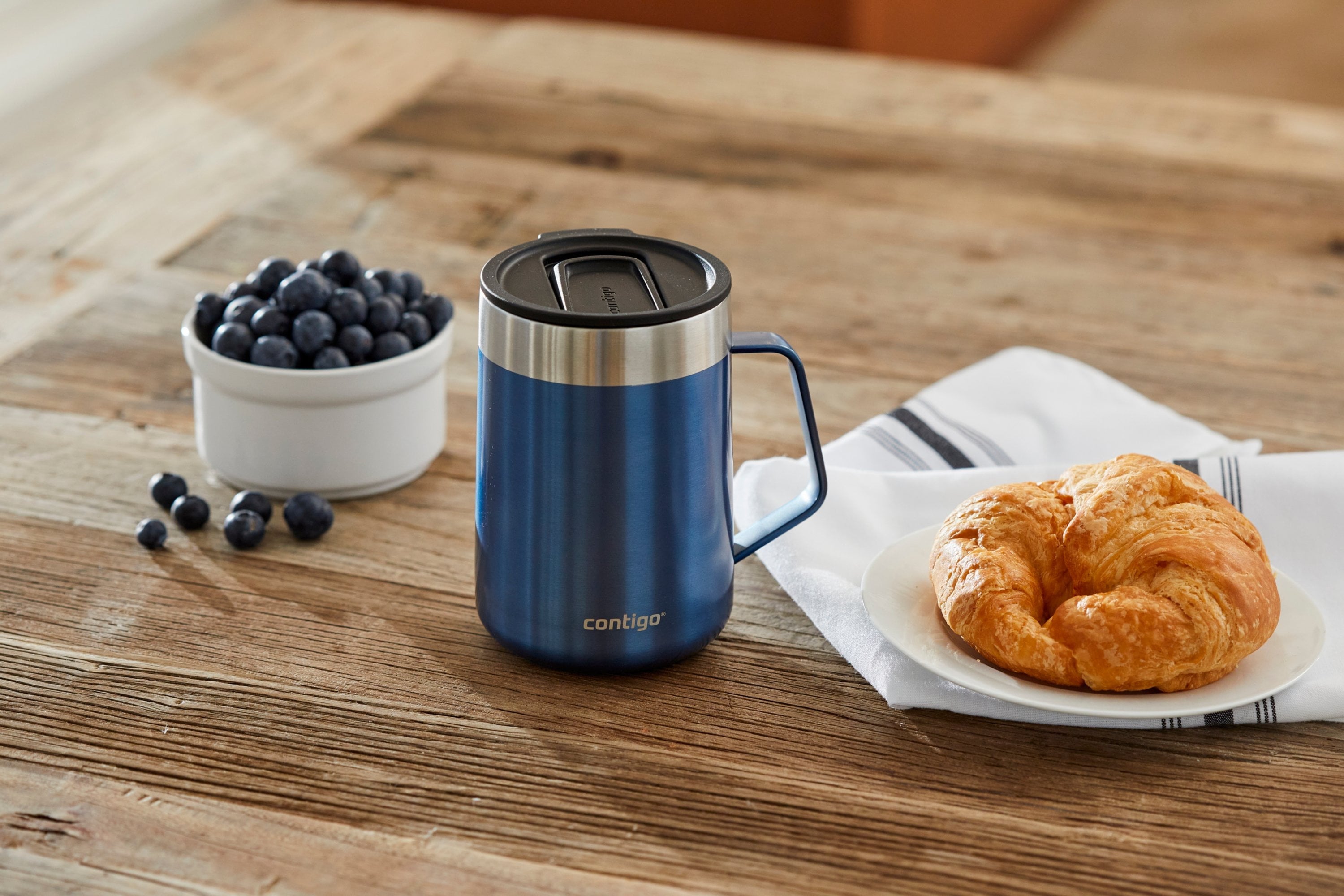 Contigo 14 oz. Streeterville Stainless Steel Mug - Blue Corn ZYLL