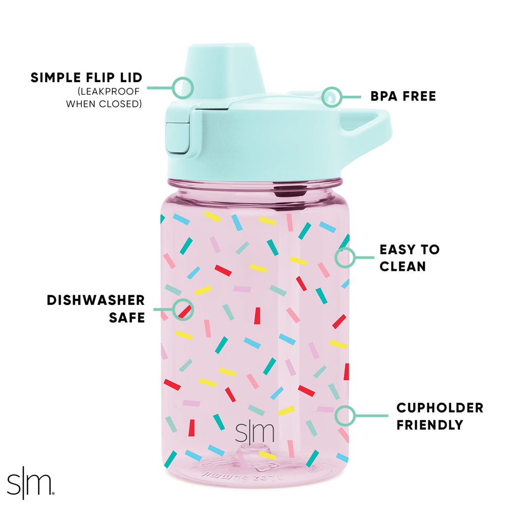 Simple Modern 12 fl oz Reusable Tritan Summit Water Bottle with Silicone Straw Lid | Birthday Cake Z5IE