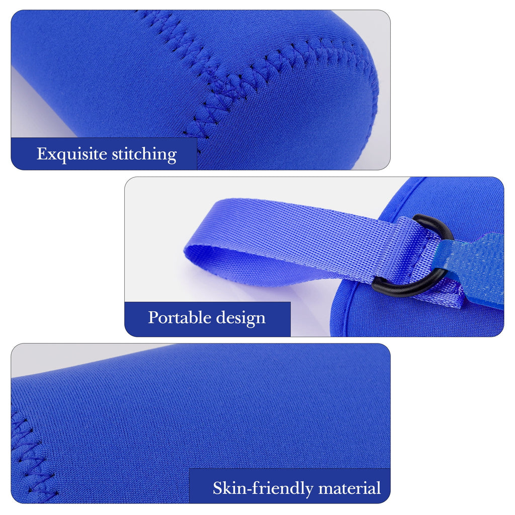 Linkidea Water Bottle Sleeve Compatible with CamelBak Eddy+ Tritan 14oz, Steel 12oz Kids Bottle, Waterbottle Holder Bag with Name Tag, Navy Blue AVC5