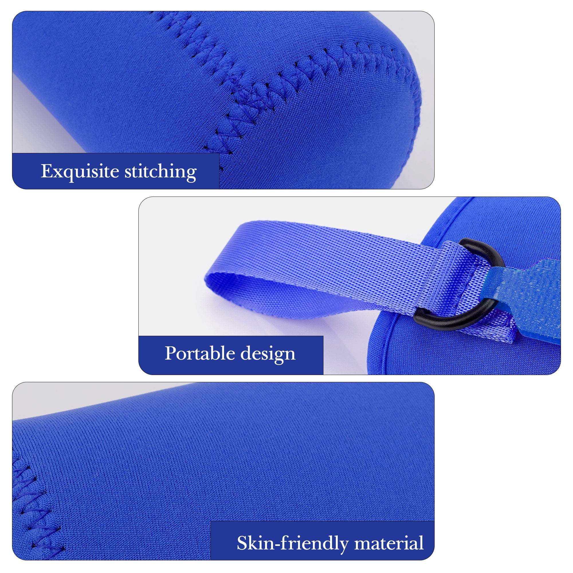 Linkidea Water Bottle Sleeve Compatible with CamelBak Eddy+ Tritan 14oz, Steel 12oz Kids Bottle, Waterbottle Holder Bag with Name Tag, Navy Blue AVC5