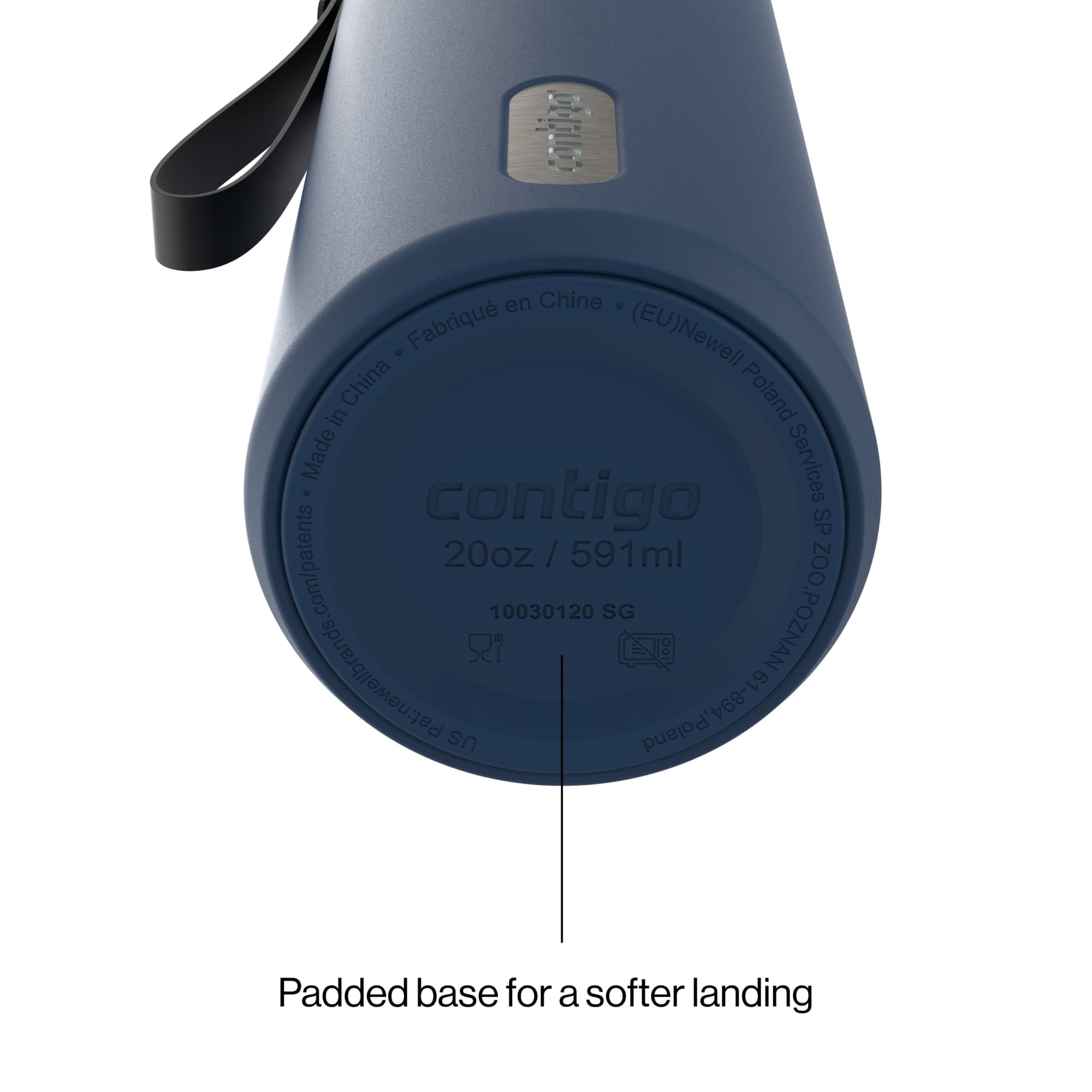 Contigo DualSip 20 oz Leakproof Insulated Water Bottle with 2-Way Lid 4AMO