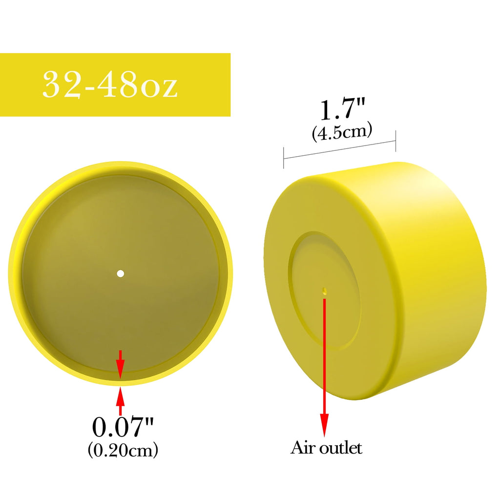 Linkidea 2 Pack Water Bottle Boot Compatible with Nalgene Sustain Wide Mouth 32oz/48oz, Narrow Mouth 32oz, Silicone Anti-Slip Bottle Bottom Bumper Protector (Yellow) HCIN