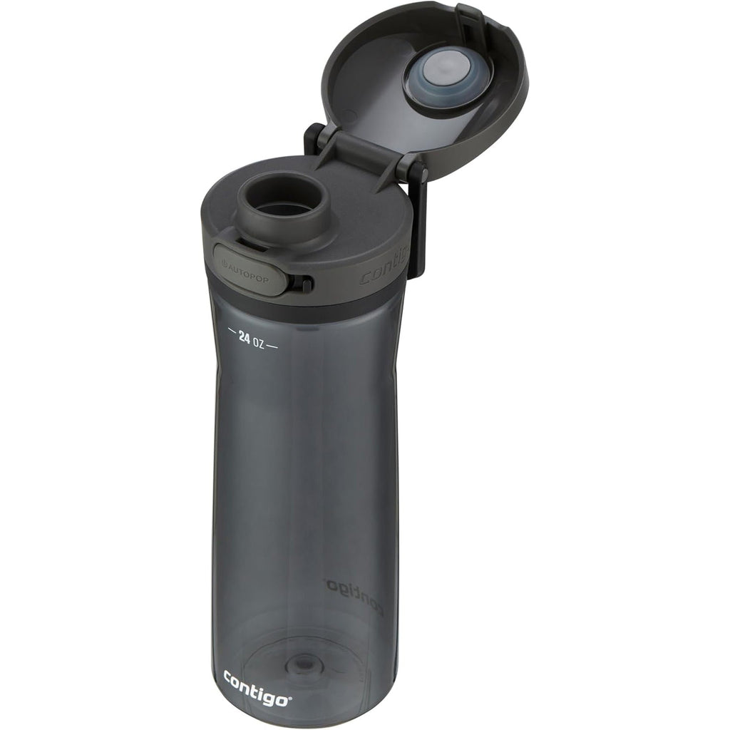 Contigo - Water Bottle with Leak-Proof and Locking Lid, BPA Free, 709ml Capacity, Black NB9B