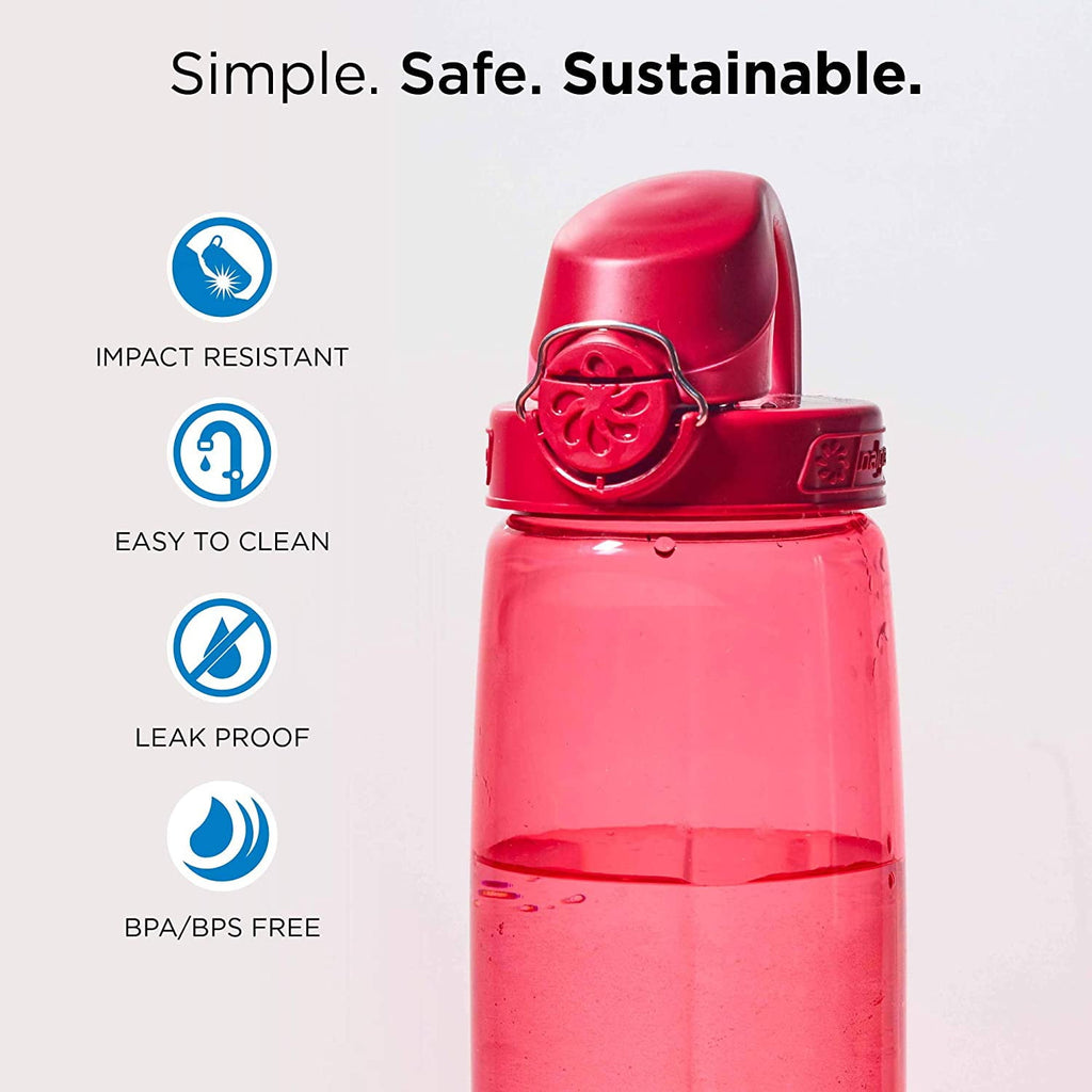 Nalgene Tritan OTF Water Bottle: 24oz, Glacial Blue 171B