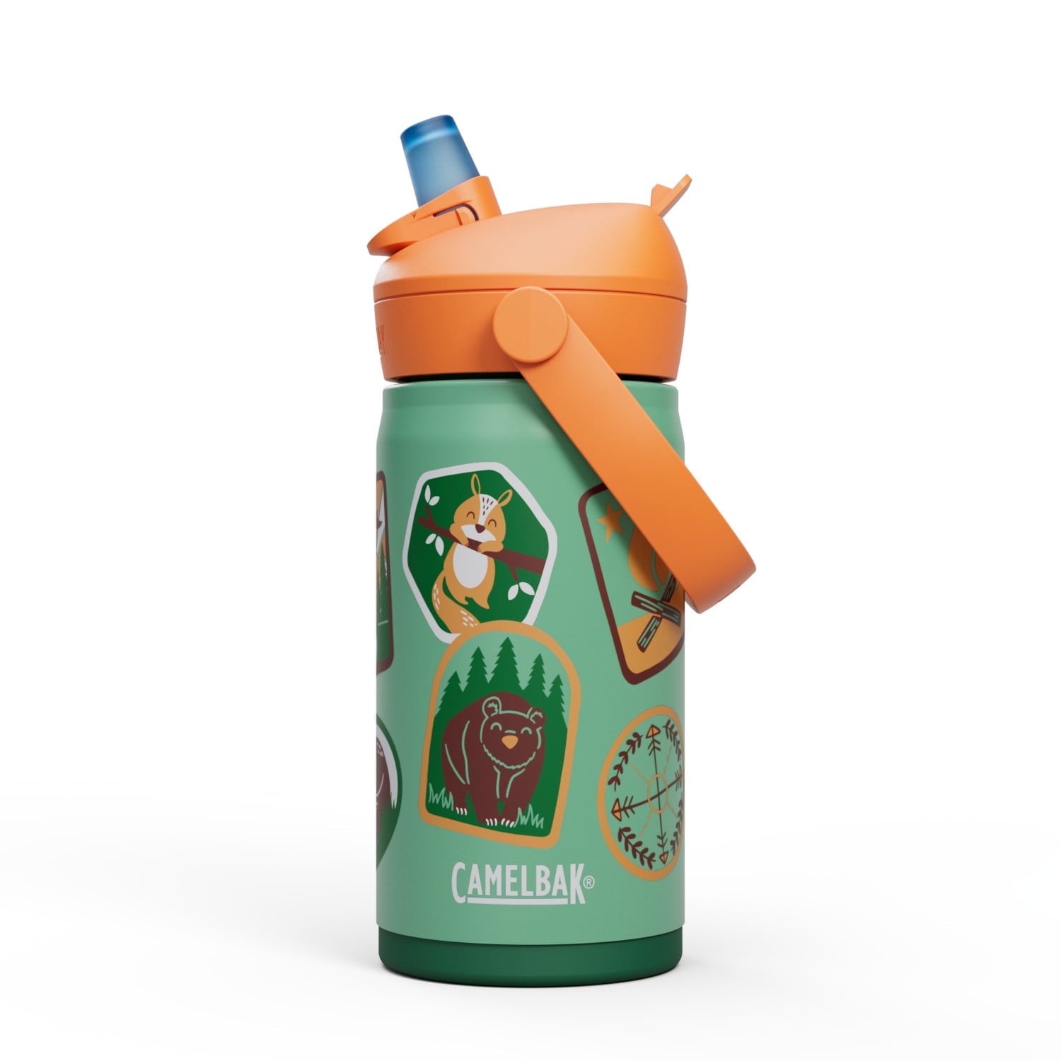 Camelbak Thrive™ Flip Straw Kids Stainless 12oz Water Bottle, Dino Jam X7FL