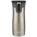 Contigo AUTOSEAL West Loop 2.0 Travel Mug, 16 oz., Stainless Steel with Black Button PB0V